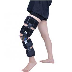 Medical Hinged ROM Orthopedic Fractures Support Knee Brace