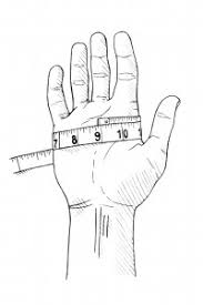 measuring glove size