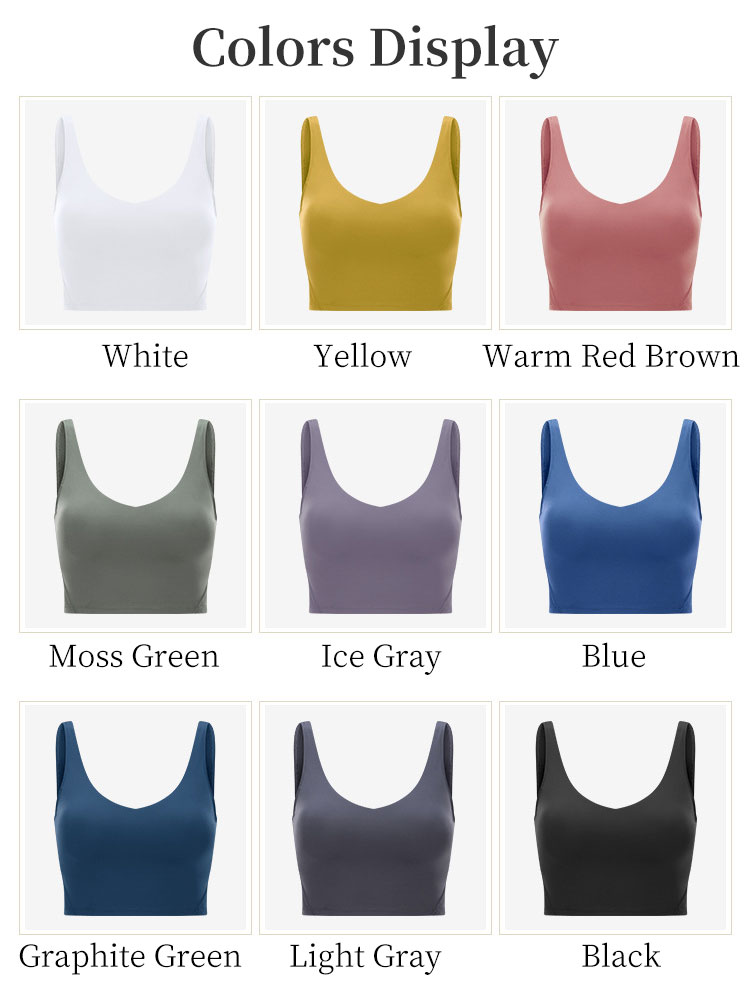 Padded Sports Yoga Bra Tops