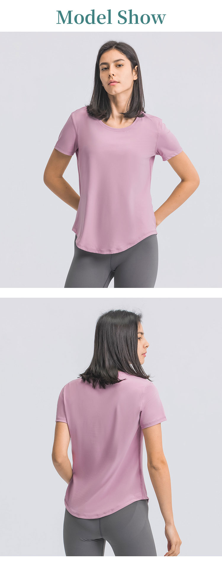 Breathable Yoga Short Sleeve For Women