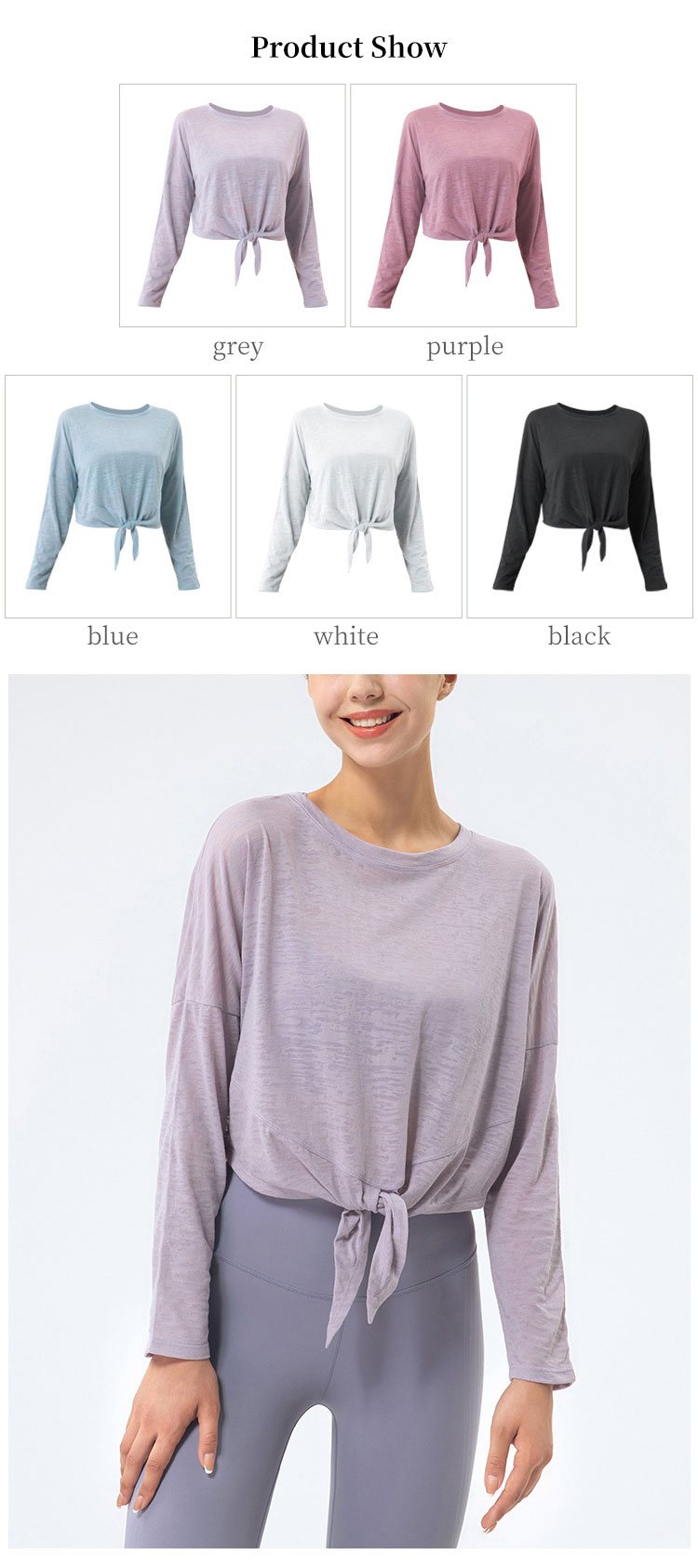 Loose Long Sleeve Yoga Top