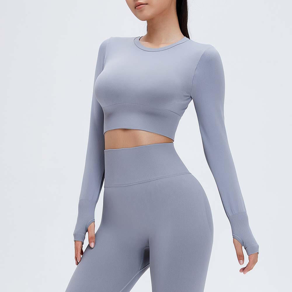 Yoga Long Sleeve Wrap Top