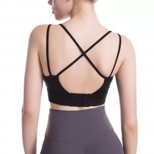 Crisscross back design takes both concentrated function and fashion into consideration.